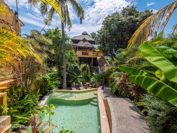 Casa Duende Sayulita private entrance and lush garden