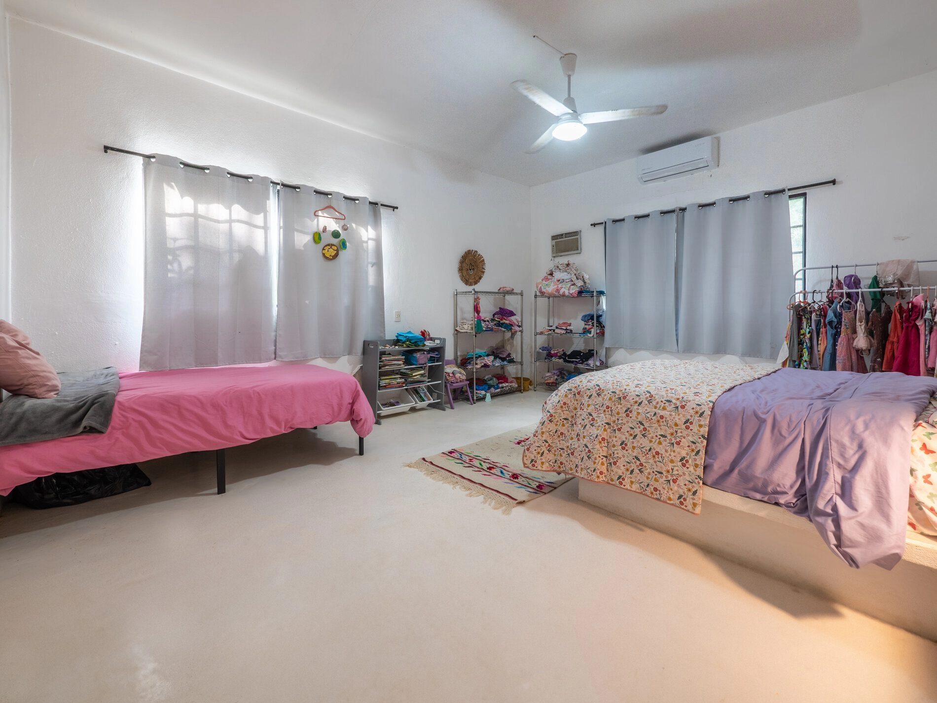 Guest bedroom of Casa Camacho Sayulita featuring simple design