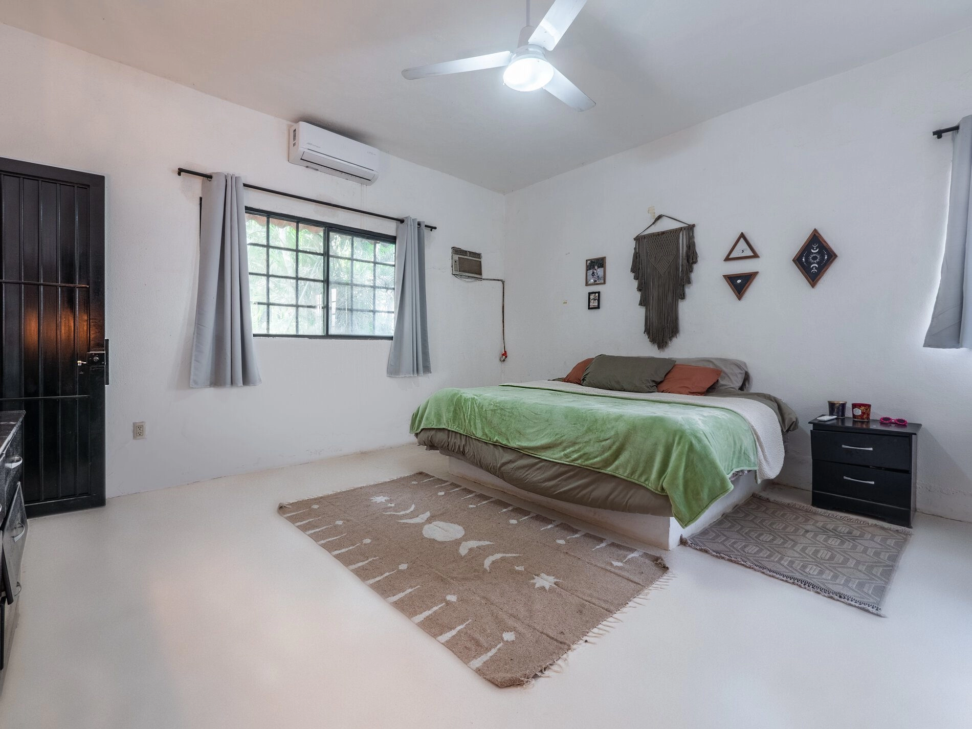 Primary bedroom in Casa Camacho Sayulita with natural light