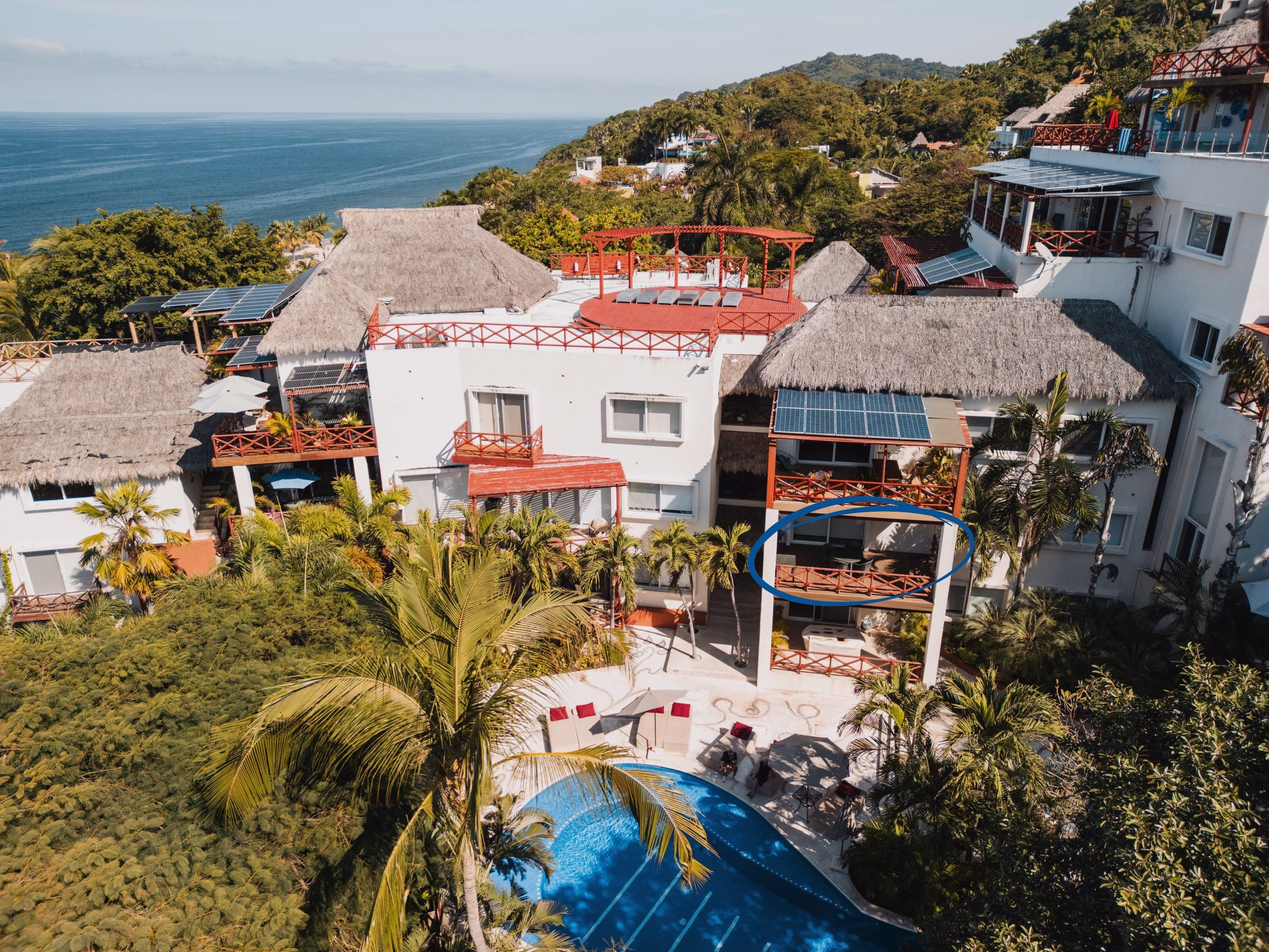 Pajaro de Fuego 305 condo for sale and rent in Sayulita with ocean views and modern amenities