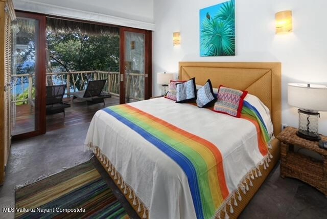 Oceanview master bedroom at Casa Las Hijas Sayulita