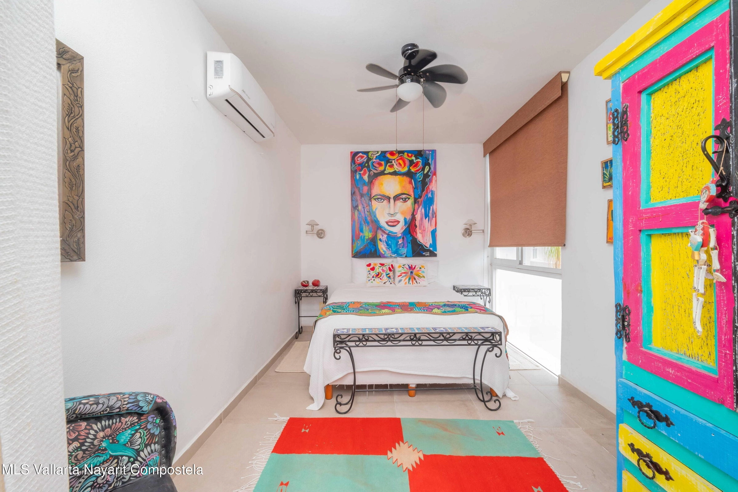 Primary bedroom at Ajusko Monterrosa home for sale near the beach in Sayulita