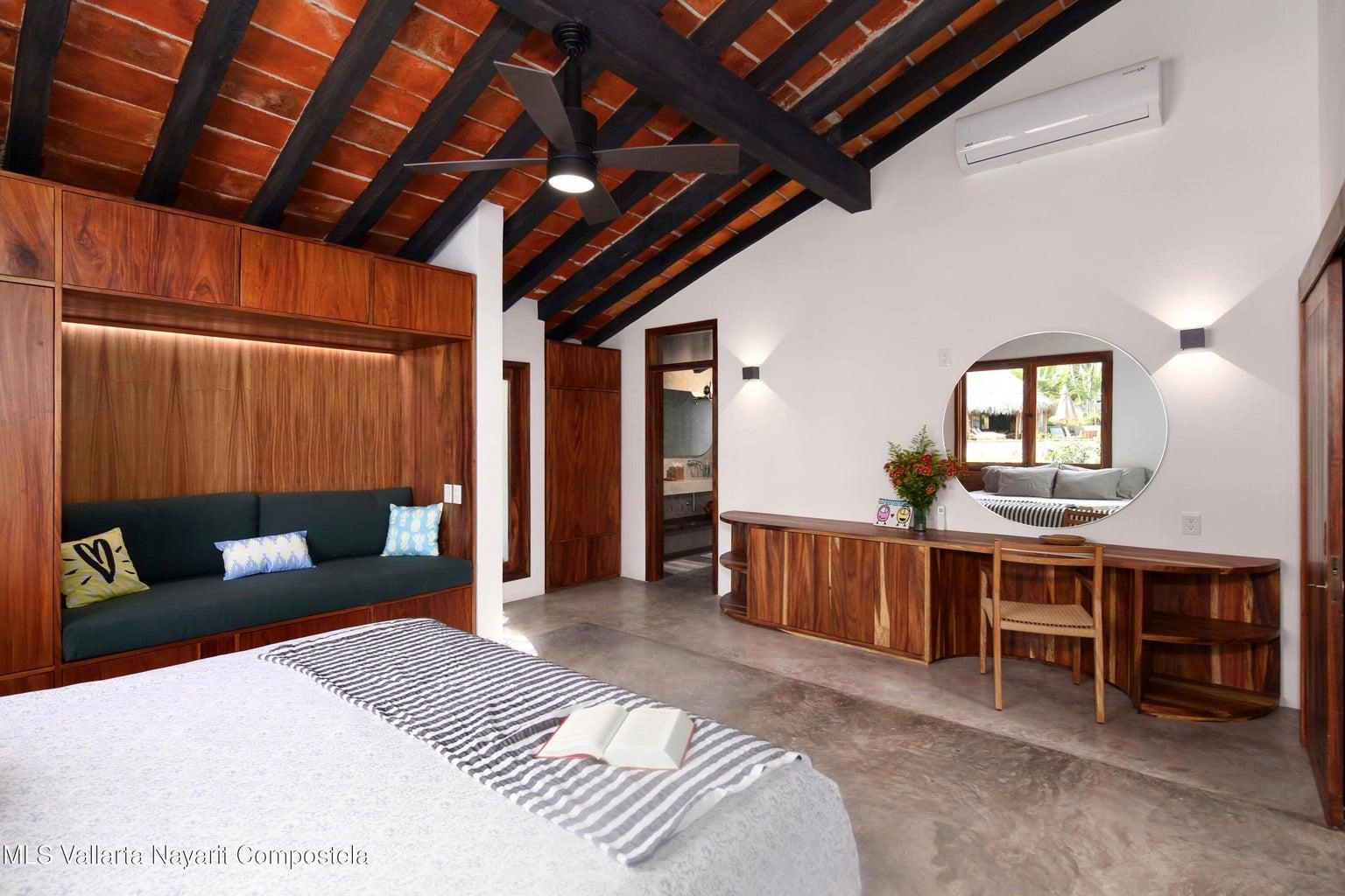 Casa Mirlo 11 Casa Mirlo is an exceptional Sayulita beachfront home for sale and one of the few true beachfront properties available in Sayulita. Offering unmatched location and privacy, this recently renovated three-bedroom residence sits just steps from the sand within the exclusive Las Gemelas complex, a boutique community of only six homes on the highly desirable north side of Sayulita. This rare Sayulita real estate opportunity features a modern chef’s kitchen, outdoor patio, cozy indoor terrace, interior fountain, lush gardens, and generous storage throughout. All three bedrooms include en suite bathrooms, providing comfort and privacy for both owners and guests. Located next to the pool and directly beachfront, Casa Mirlo offers immediate access to the ocean while remaining just a five-minute walk to the town center, restaurants, and main beach. As one of the limited beachfront homes in Sayulita, this property represents a unique opportunity for buyers seeking a Sayulita beachfront property, whether for a private residence, vacation home, or high-performing investment in the growing Sayulita real estate market.