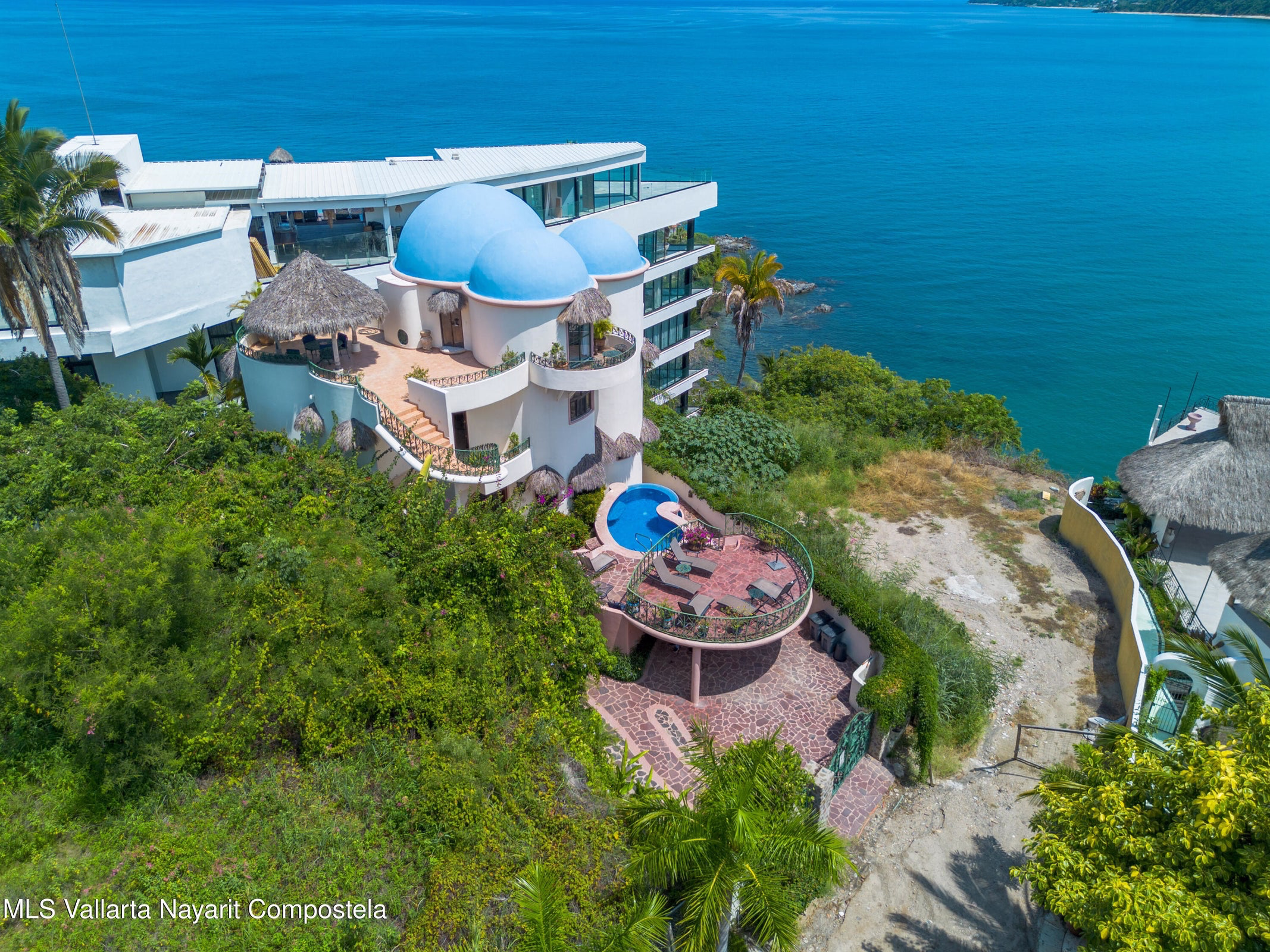 Ocean and jungle views from south Sayulita condo for sale near beach and town