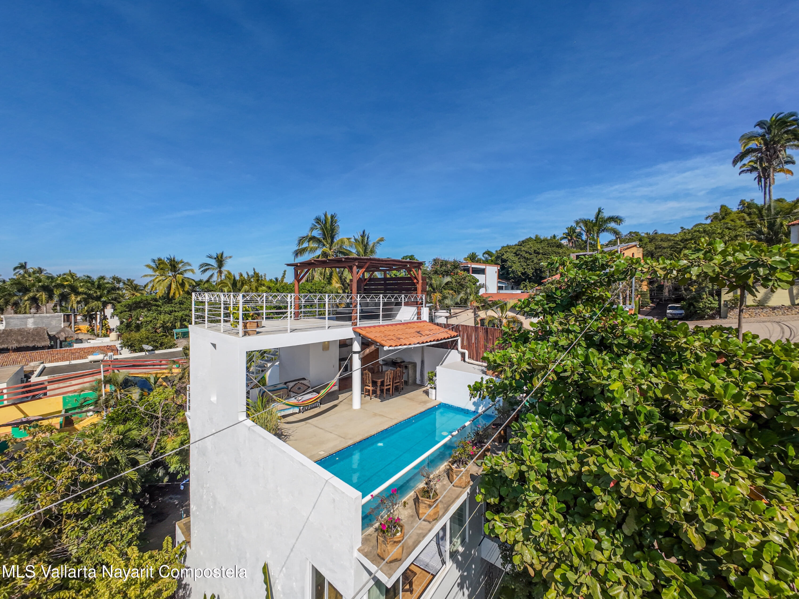 Ocean and jungle views from Sayulita Mexico property near beach and town center