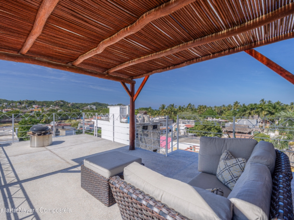 Ocean and jungle views from Sayulita Mexico property near beach and town center
