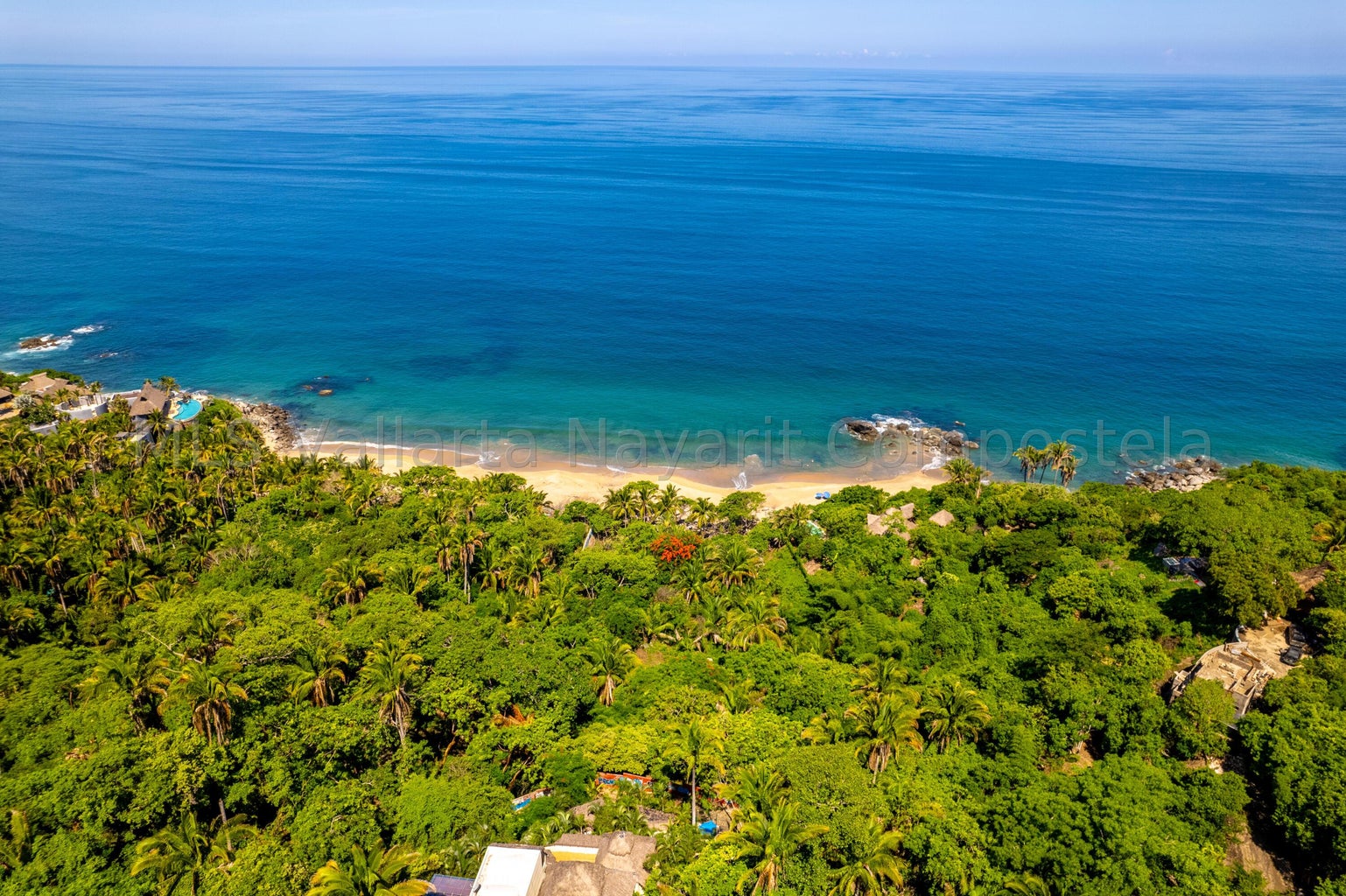 Beachfront land for sale in Playa Carricitos Sayulita with ocean views