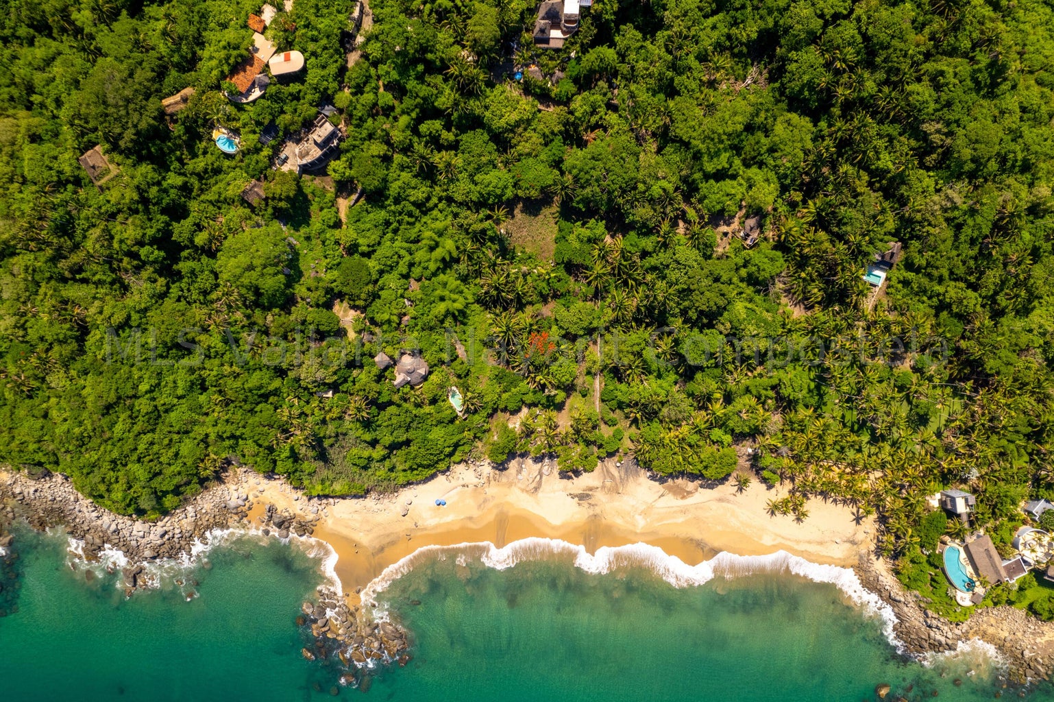 Beachfront land for sale in Playa Carricitos Sayulita with ocean views