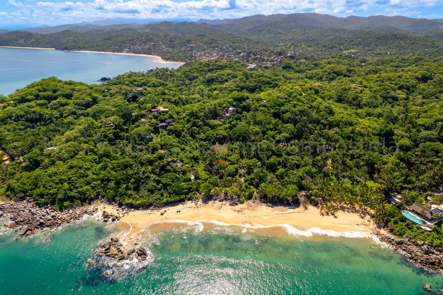 Beachfront land for sale in Playa Carricitos Sayulita with ocean views