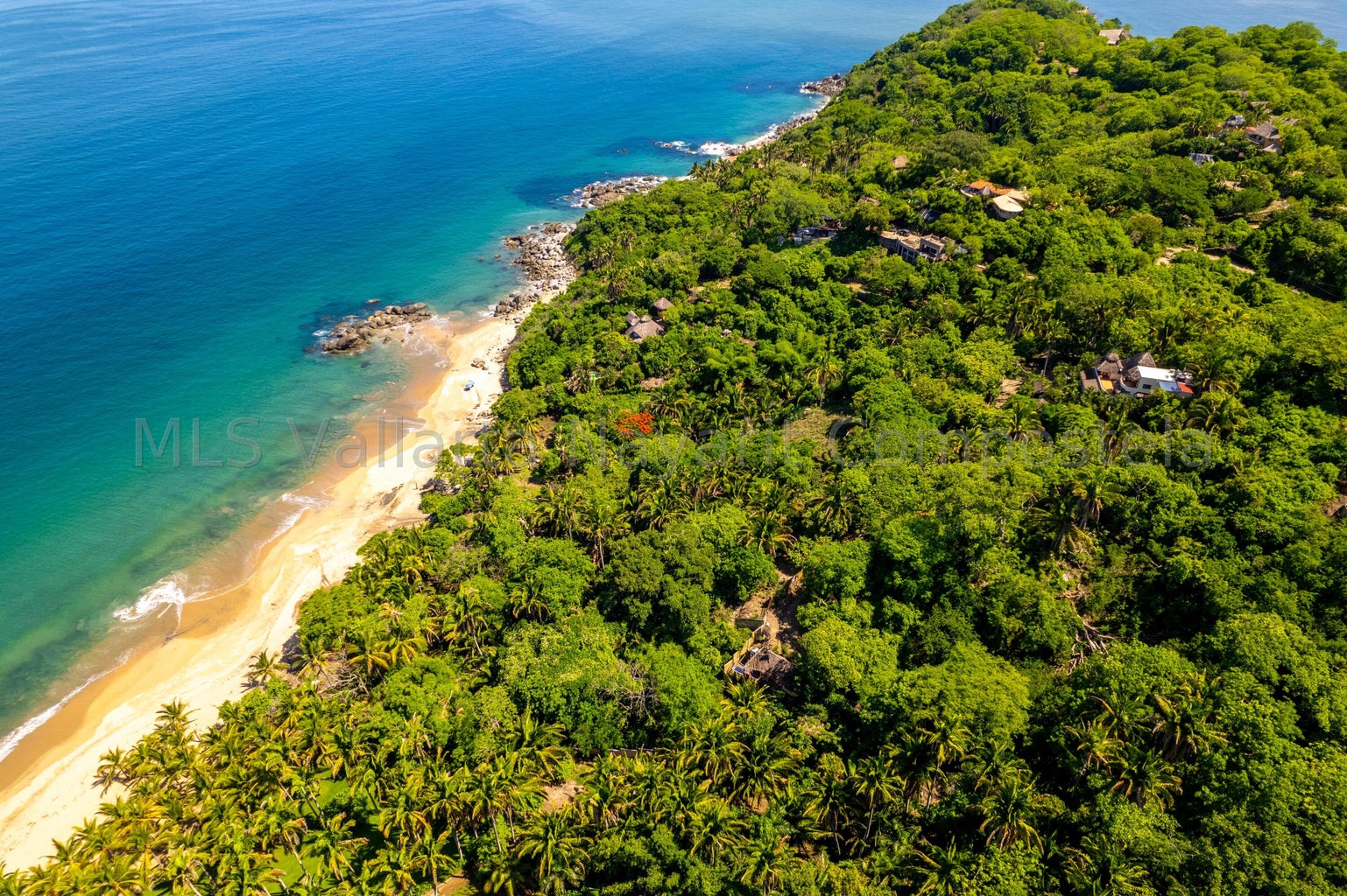 Beachfront land for sale in Playa Carricitos Sayulita with ocean views