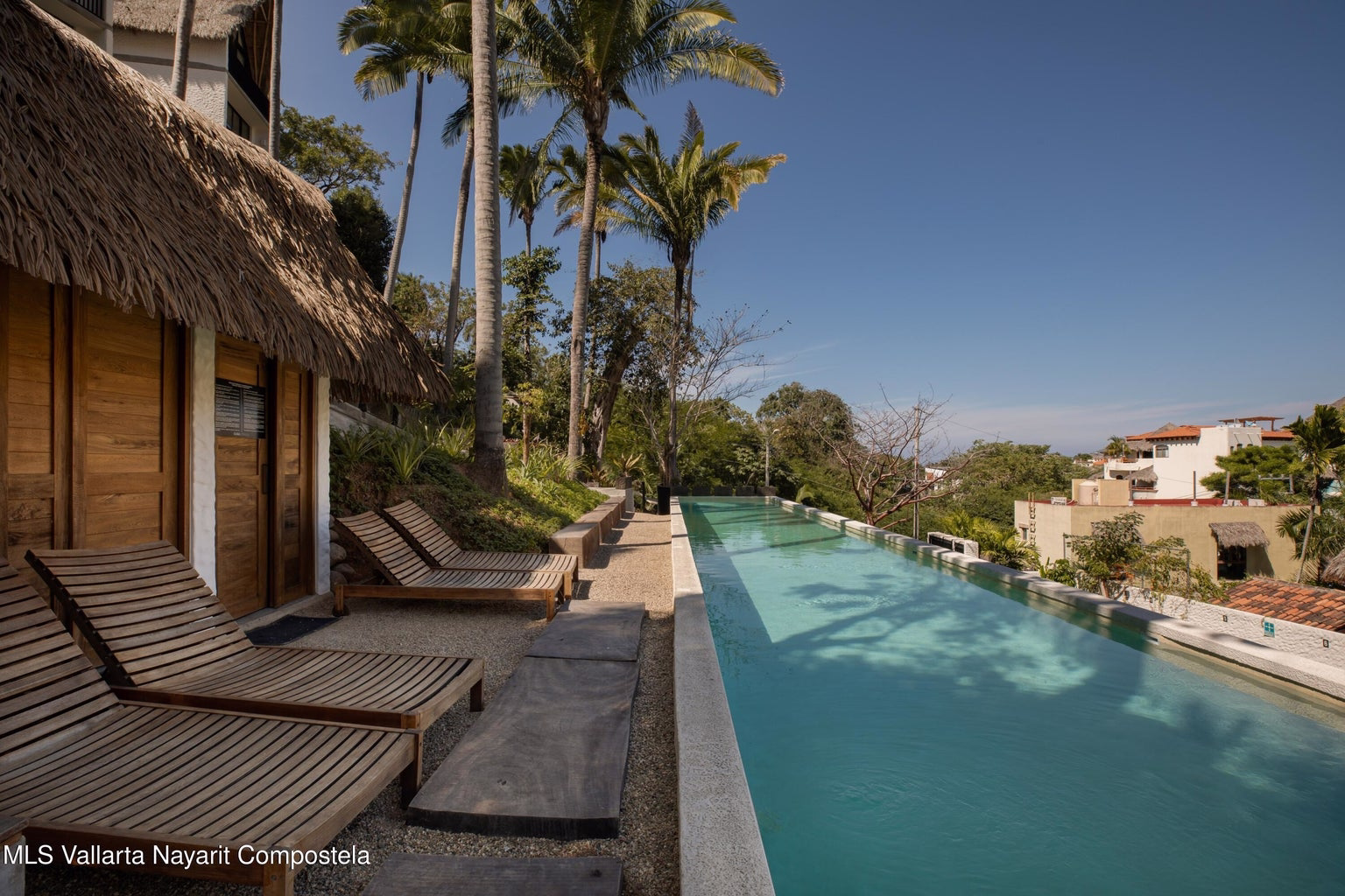 2 bedroom condo for sale in Sayulita Mexico with ocean views and palapa roof