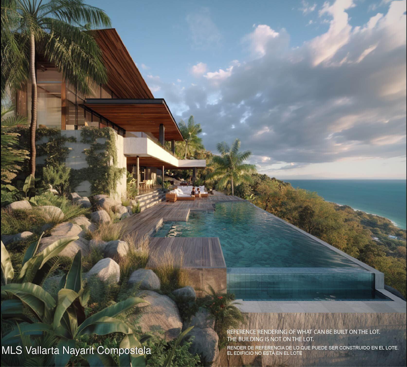 Oceanfront land for sale in San Pancho Riviera Nayarit with panoramic Pacific Ocean views