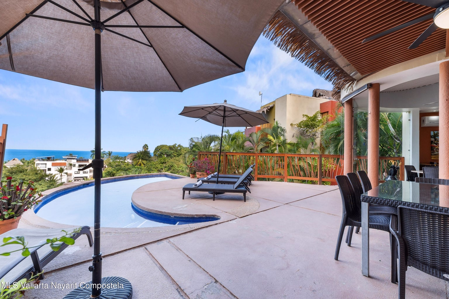 Villa Encanto 44 Ocean view home in Sayulita North End with tropical architecture and multiple terraces.