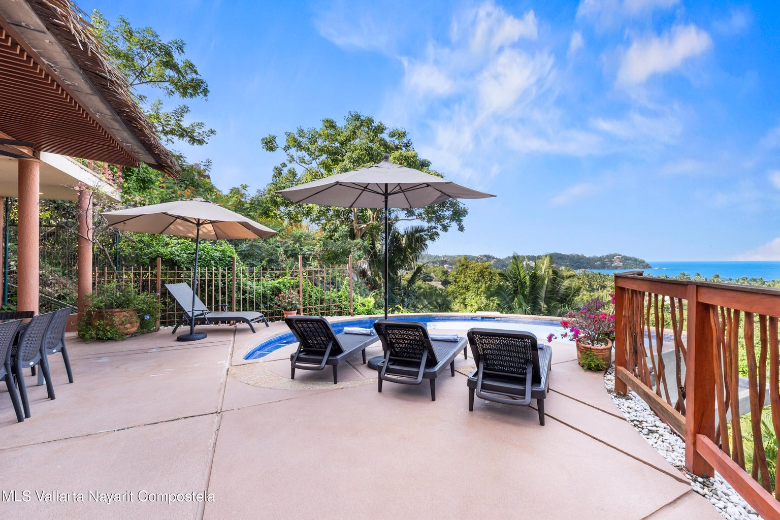 Villa Encanto 45 Ocean view home in Sayulita North End with tropical architecture and multiple terraces.