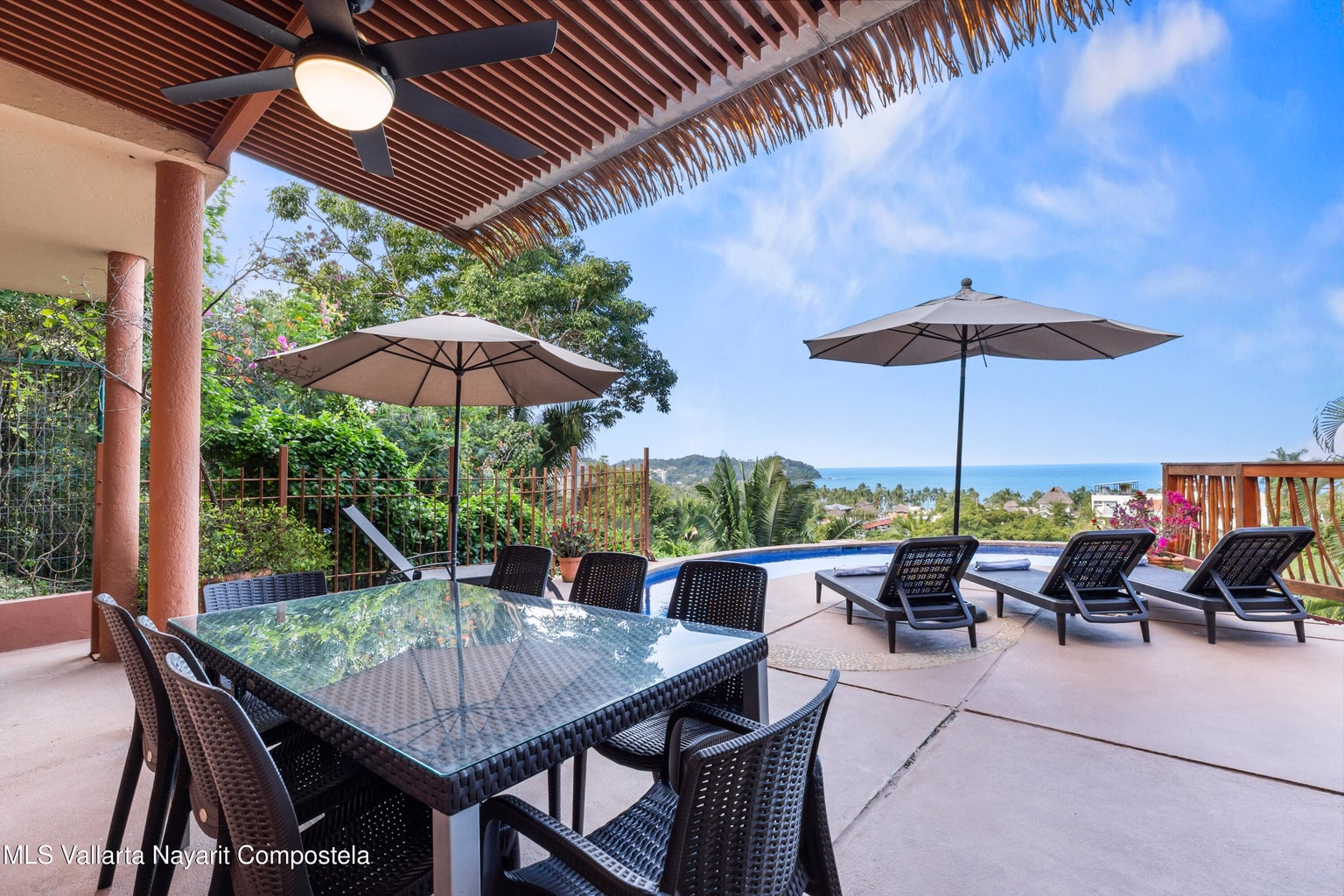 Villa Encanto 46 Ocean view home in Sayulita North End with tropical architecture and multiple terraces.