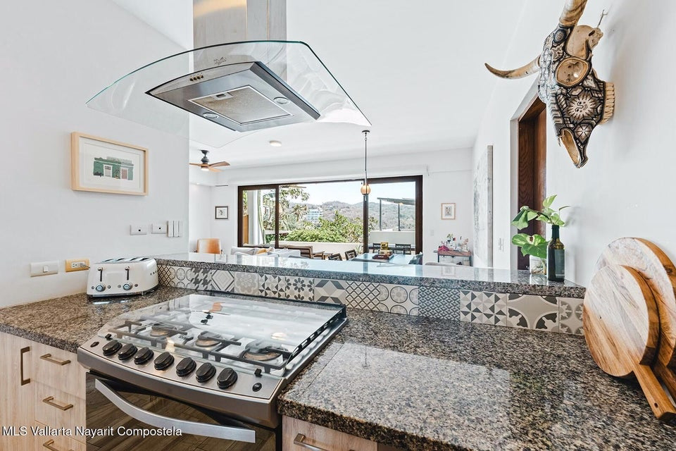 Fully equipped kitchen at Condo Lunita, Sayulita