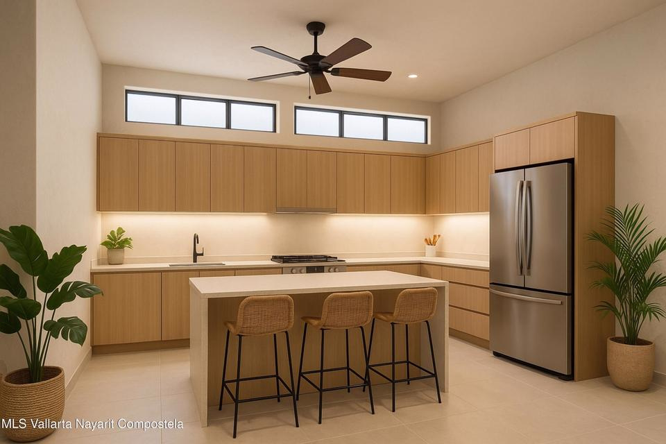 tesoro-escondido-sayulita-kitchen Open-concept kitchen in a condo for sale in Sayulita